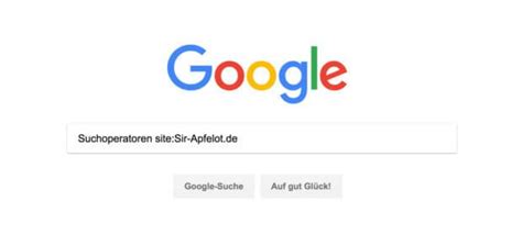 google suche verfeinern.